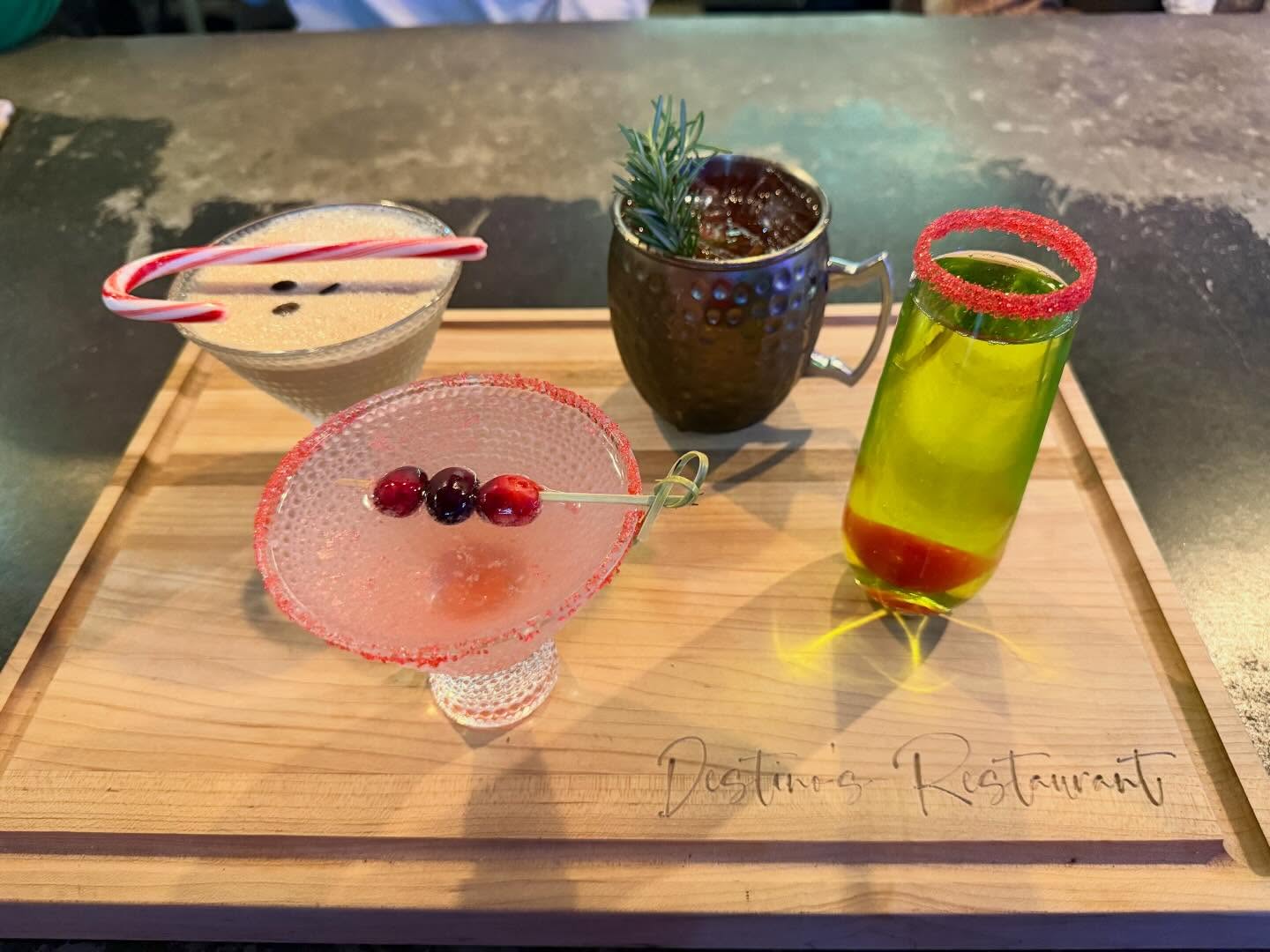 Cocktails served during an event